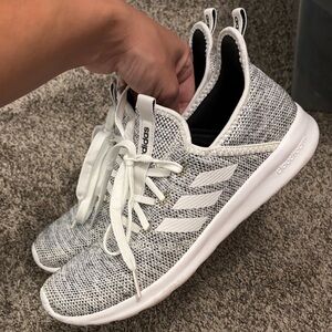 Adidas Women's Black and White Sneakers